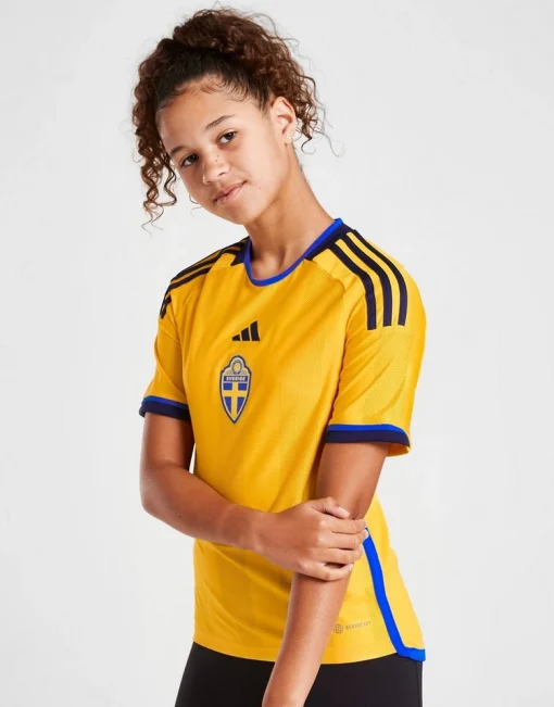 Adidas Sweden 2022/23 Youth Home Shirt