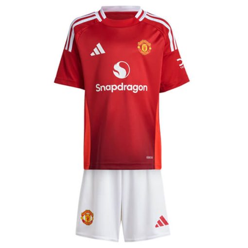 Adidas Manchester United 2024/25 Infant Home Shirt & Shorts Set