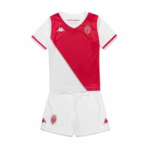 Kappa AS Monaco 2024/25 Infant Home Shirt & Shorts Set